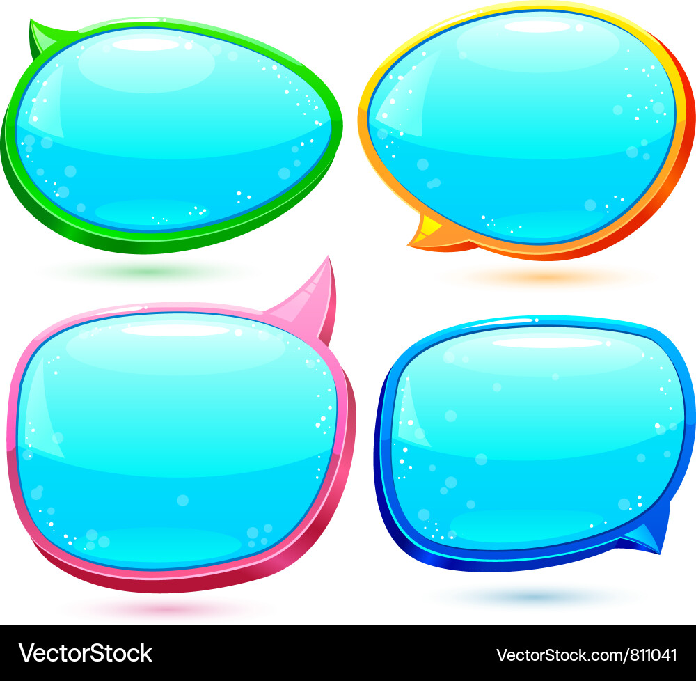 Speech bubbles Vector Image
