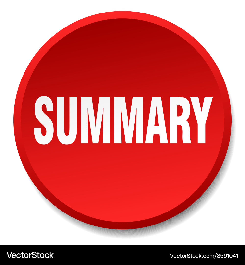 Summary red round flat isolated push button Vector Image
