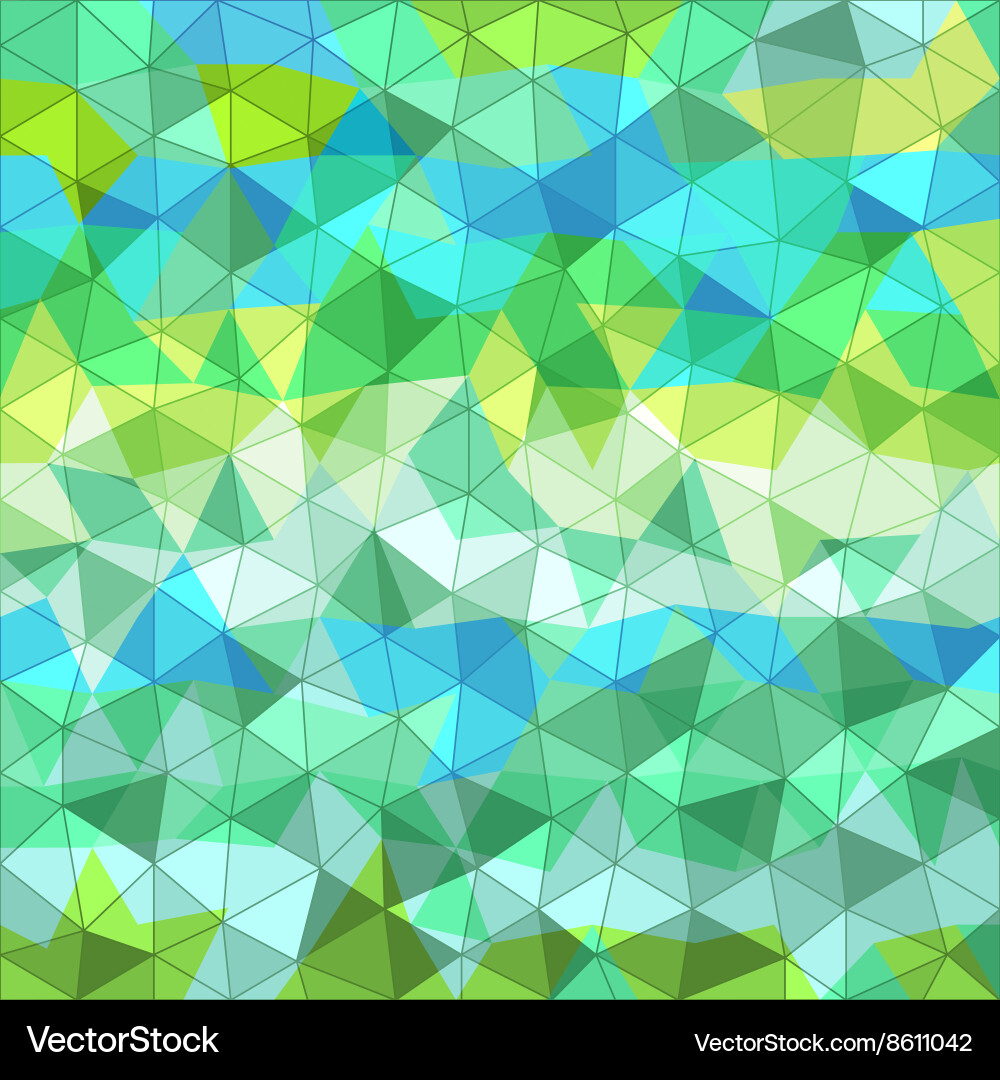 Abstract background of different color triangles vector image