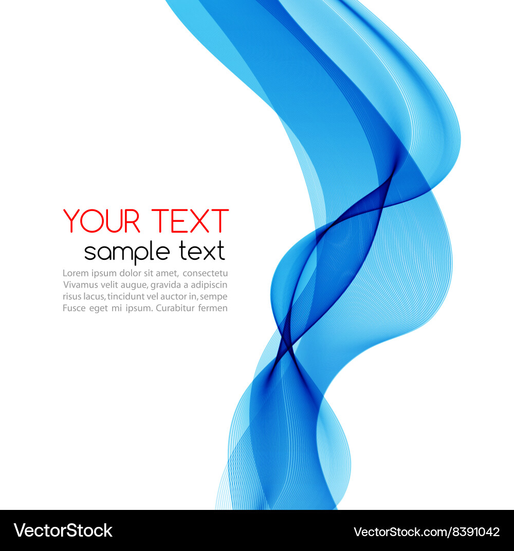 Abstract color wave design element Vector Image