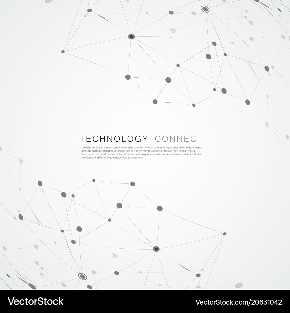 Abstract design with compound lines and dots Abstract design with compound lines and dots vector image