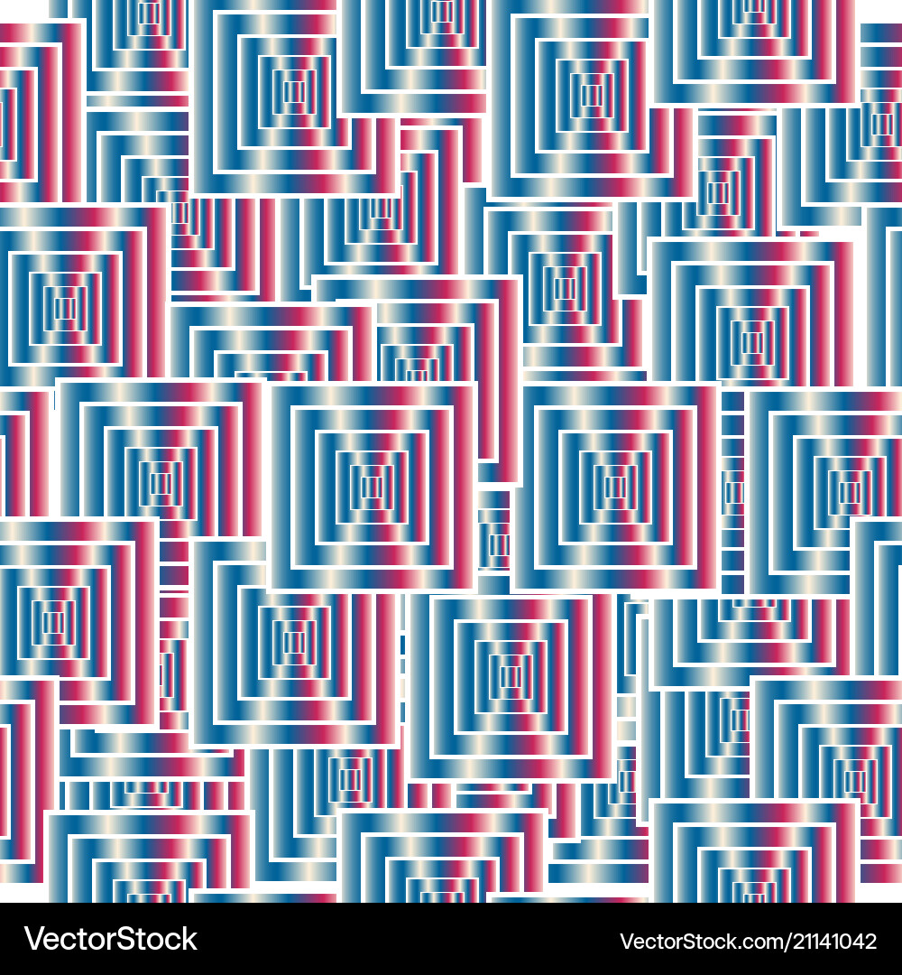 Seamless pattern with abstract colorful squares vector image
