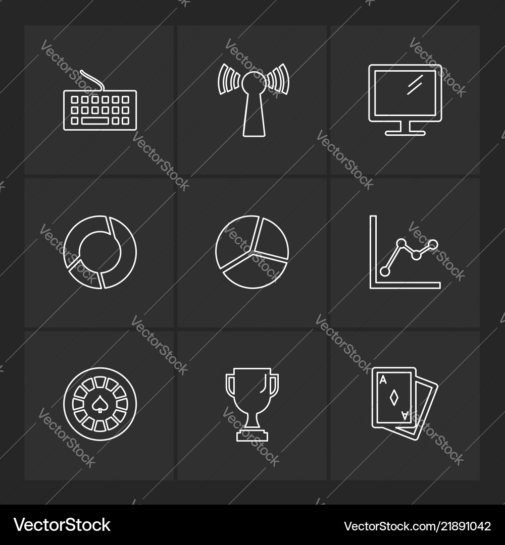 Wifi internet connectivity pie chart network Vector Image