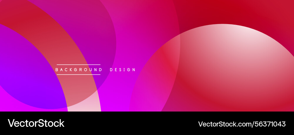 Abstract vibrant background overlapping circles vector image