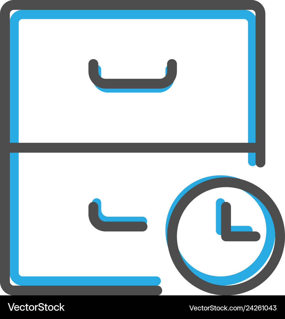 Archive icon design interaction line Archive icon design interaction line vector image
