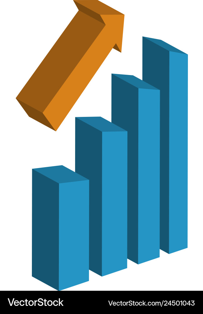 Bar Chart Icon - Data Analysis vector image