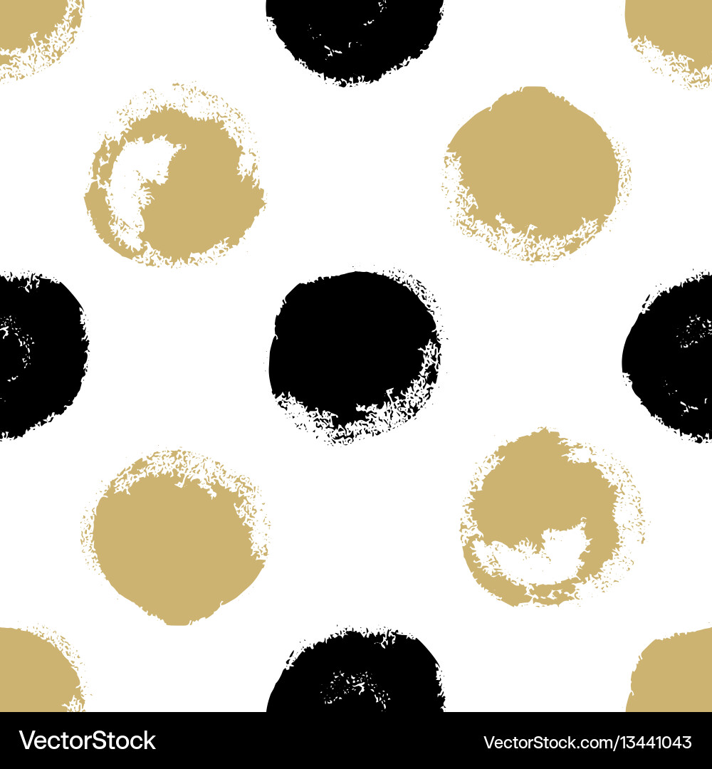 Brushstroke Circle Pattern vector image