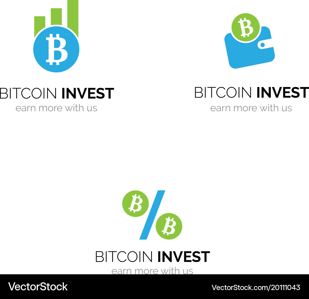 Cryptocurrency Investment Logo – Royalty-Free Vector | VectorStock