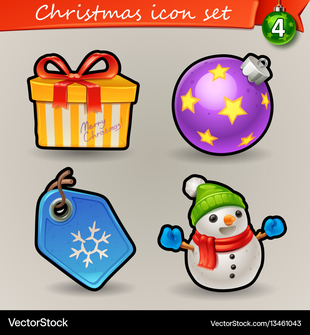 Funny christmas icons-4 Funny christmas icons-4 vector image