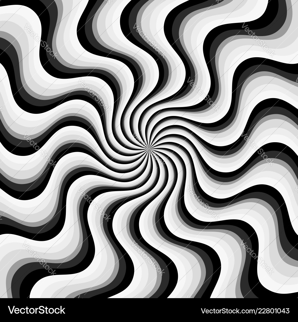 Hypnotic Spiral Background Royalty Free Vector Image