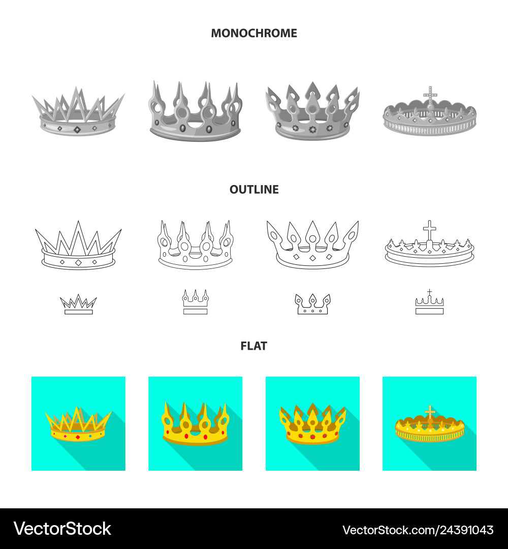 Isolated object of medieval and nobility symbol Vector Image