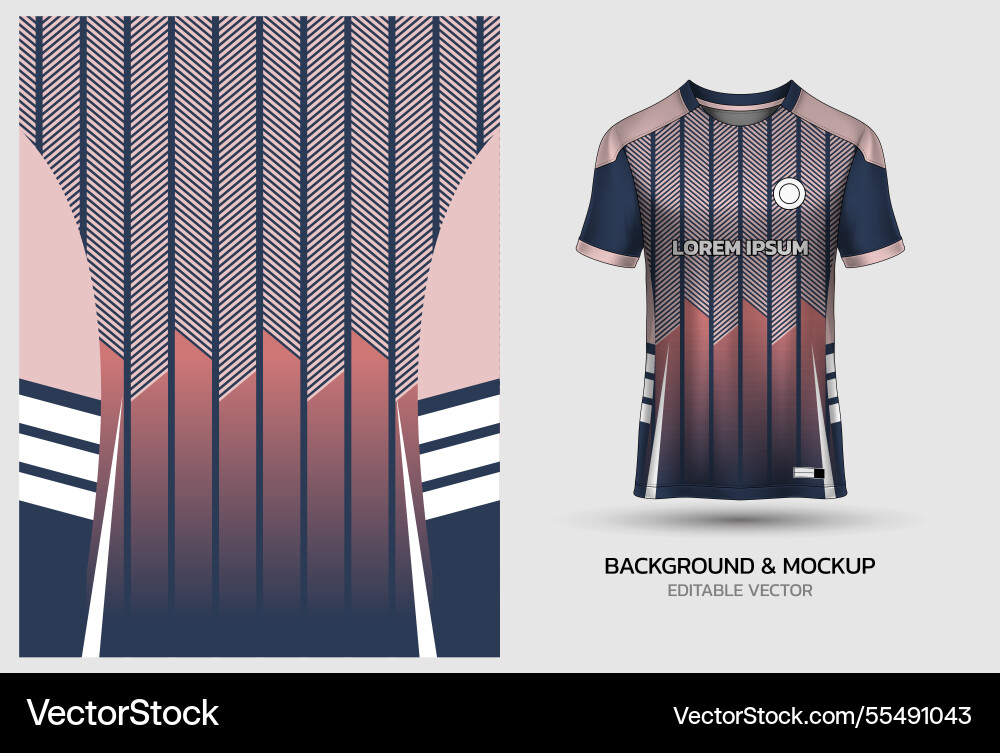 Jersey mockup and background pattern design Jersey mockup and background pattern design vector image