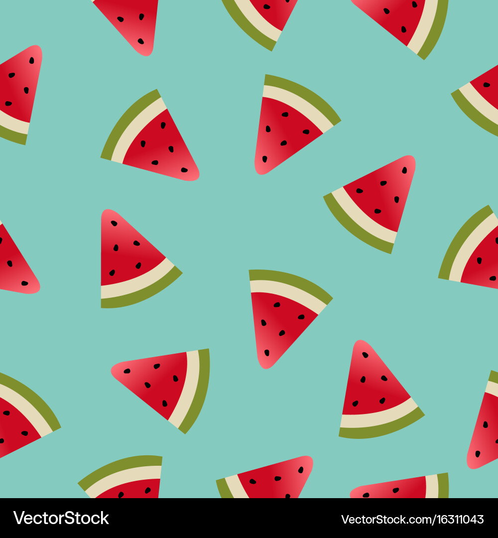 Melon Slice Pattern Vector Image