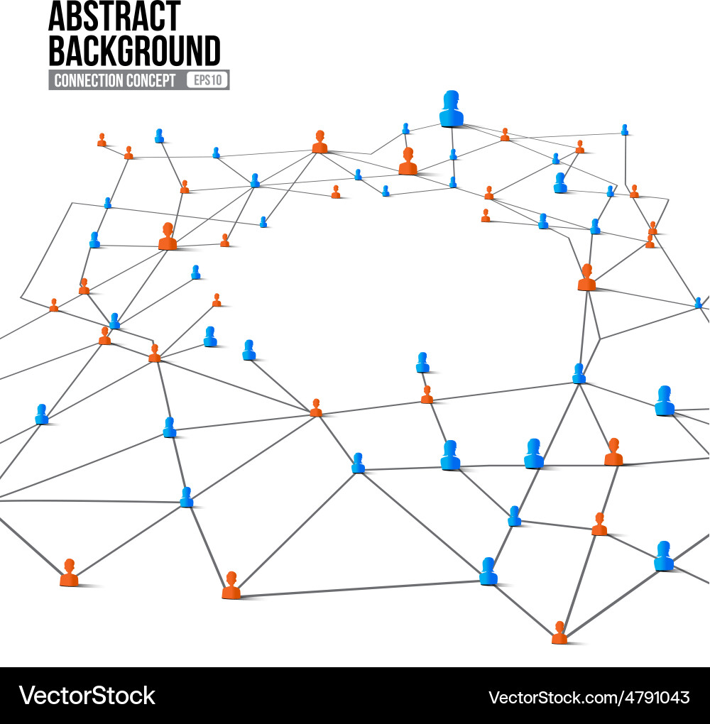 Network Connection Abstract Background vector image