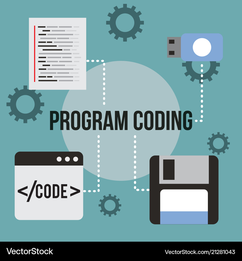 Program coding website Program coding website Vector Image