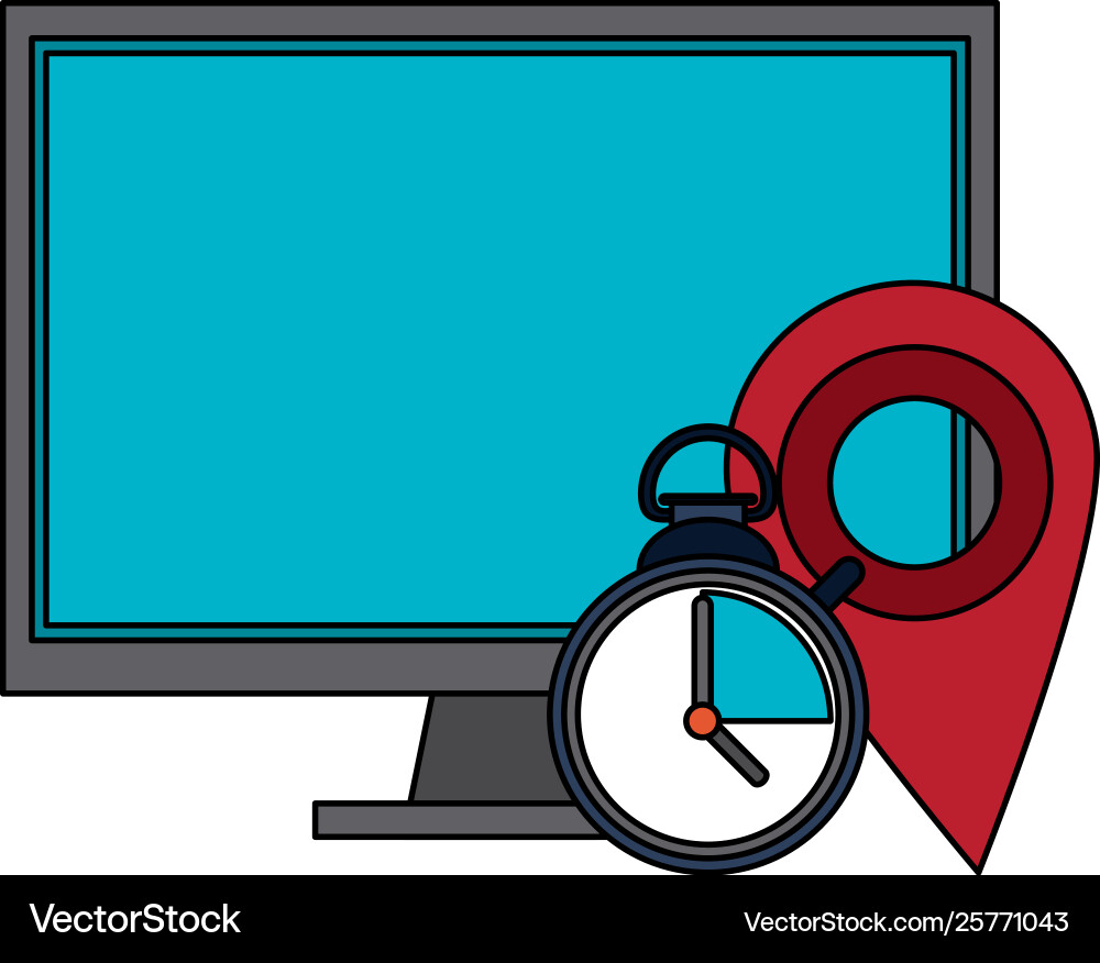 Servers and database technology symbols Servers and database technology symbols vector image