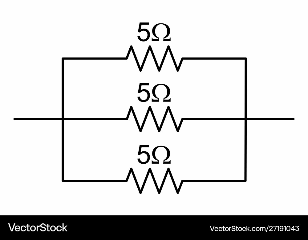 Simple circuit Simple circuit vector image