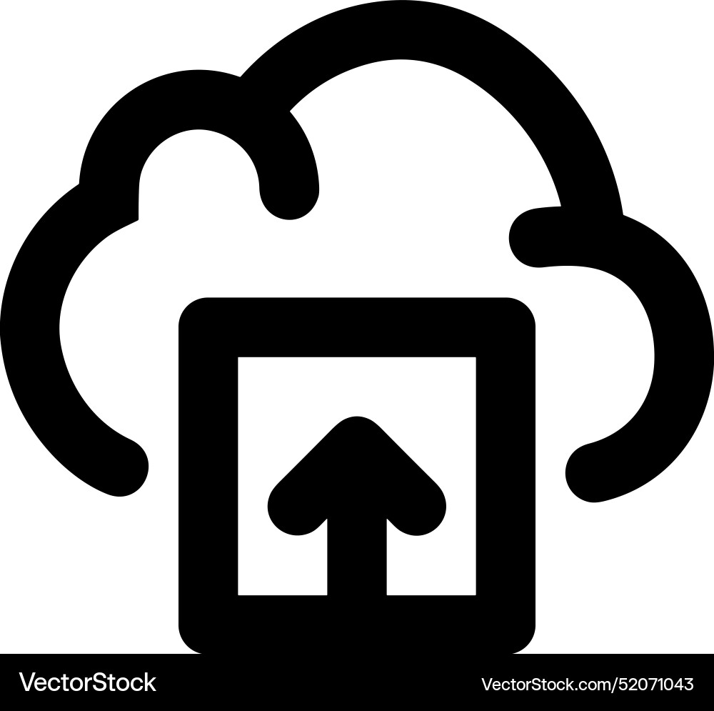 Upload outline icon symbol image Vector Image