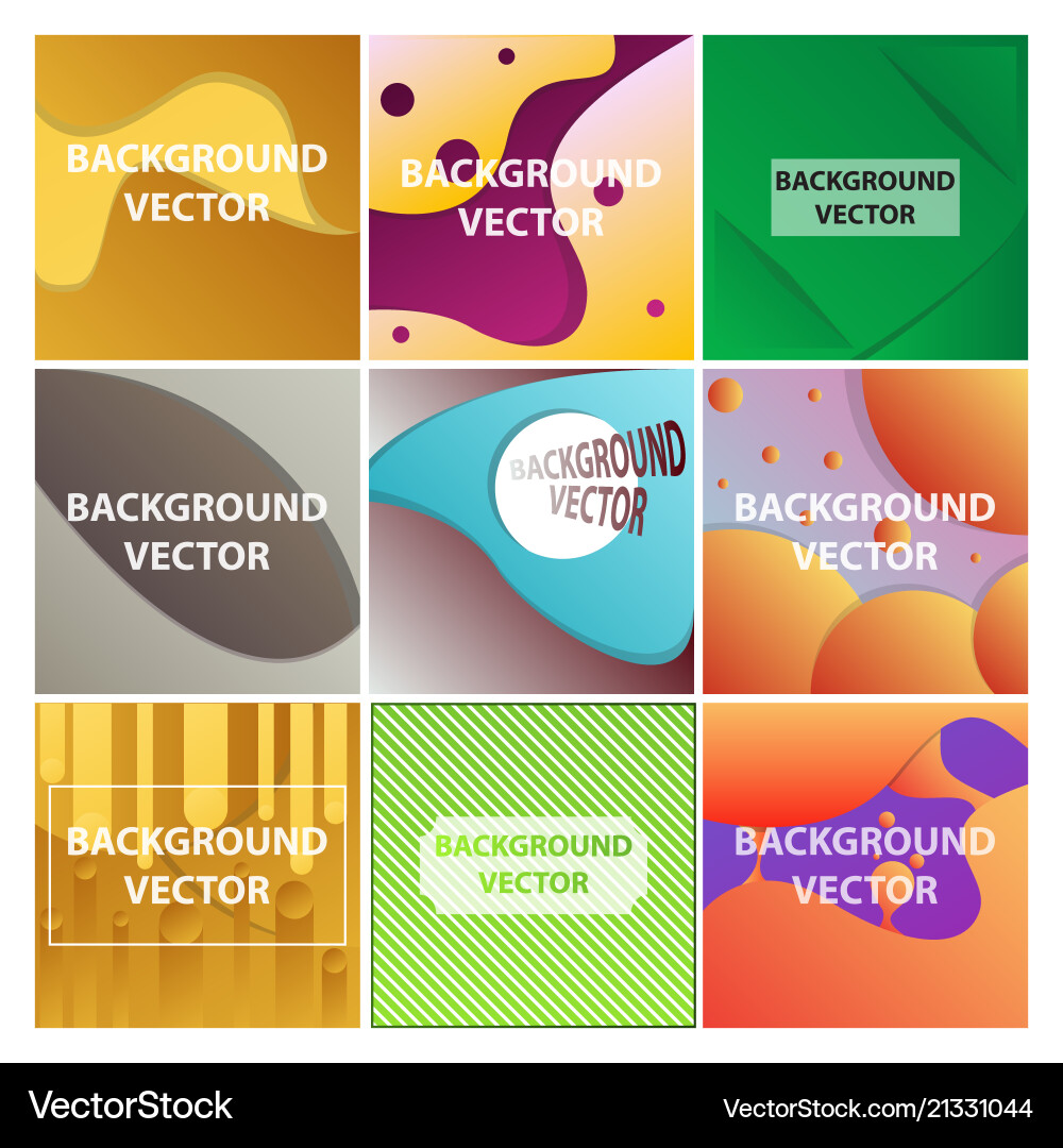 Abstract background set art template design Abstract background set art template design vector image