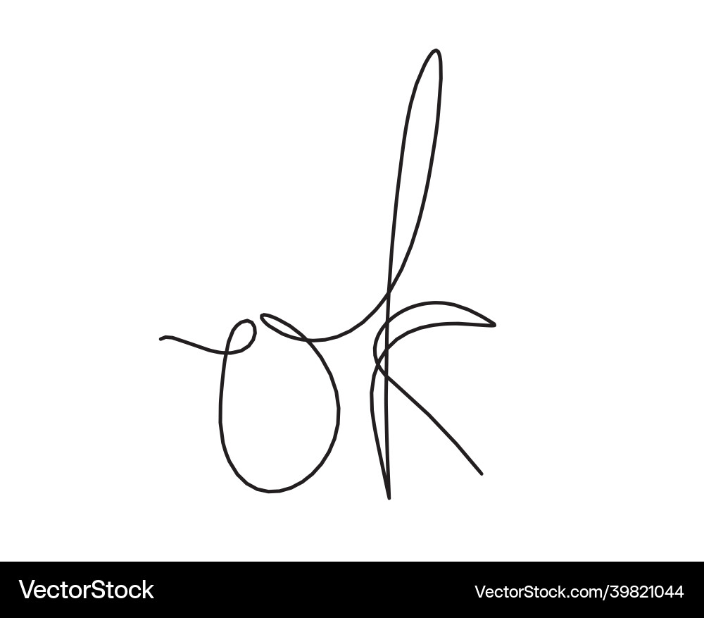 As continuous line drawing on white background vector image