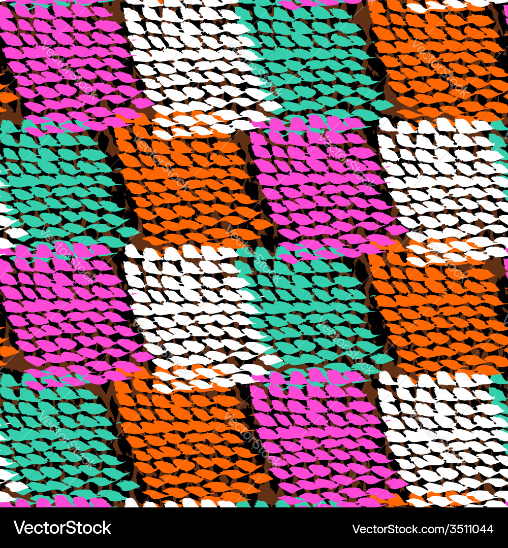 Bold Color Block Pattern vector image