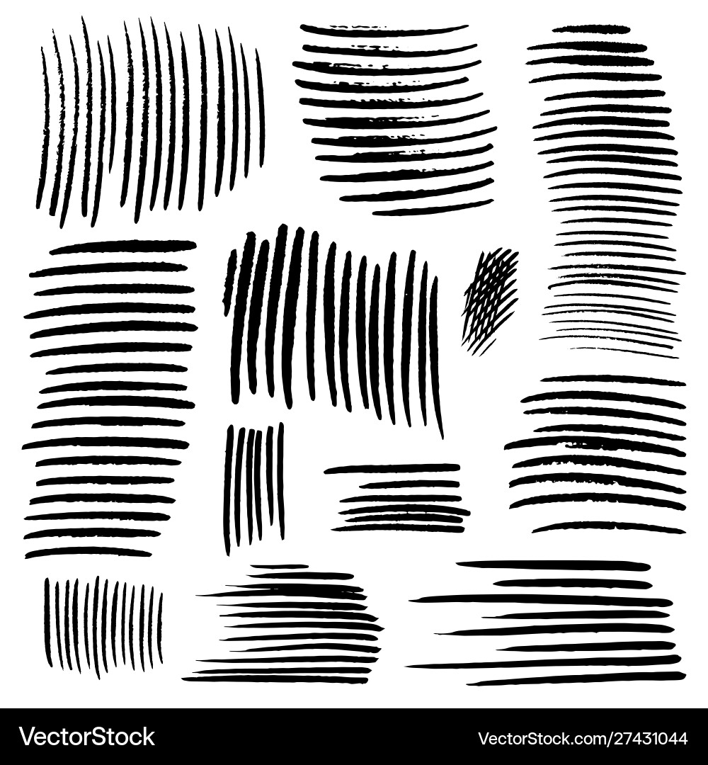 Brush strokes for text fields set Brush strokes for text fields set vector image