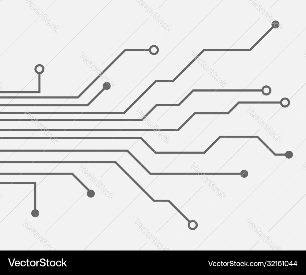 Circuit board pattern dots and lines Circuit board pattern dots and lines vector image