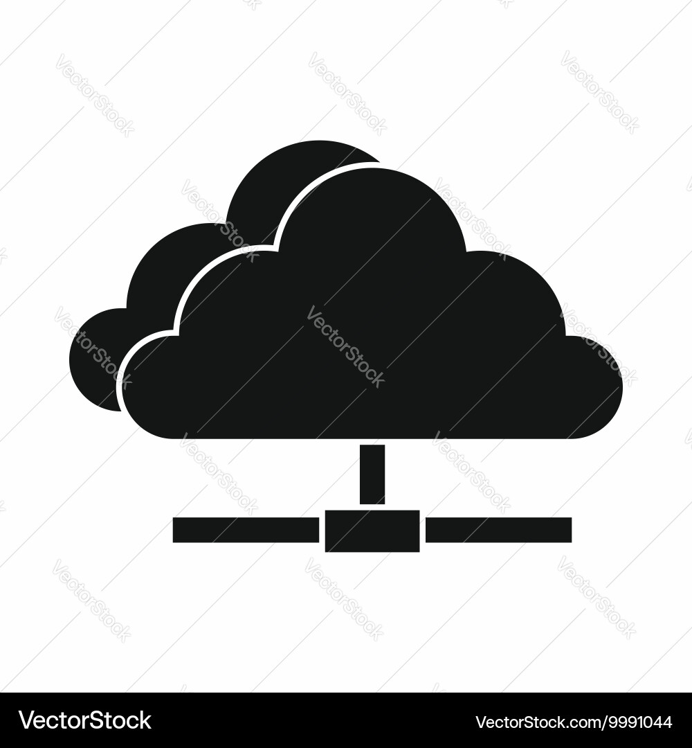 Cloud computing connection icon simple style Vector Image