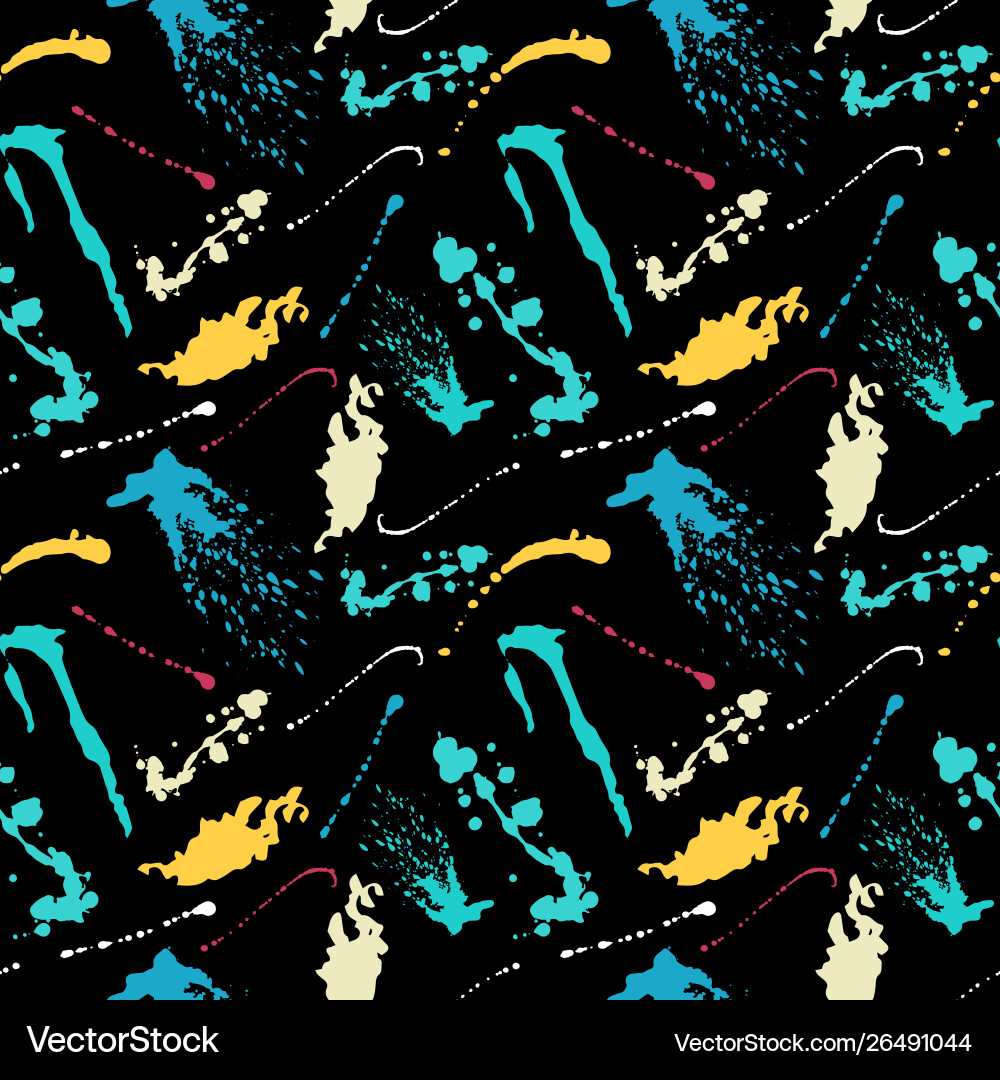 Colored abstract seamless pattern in graffiti Colored abstract seamless pattern in graffiti vector image