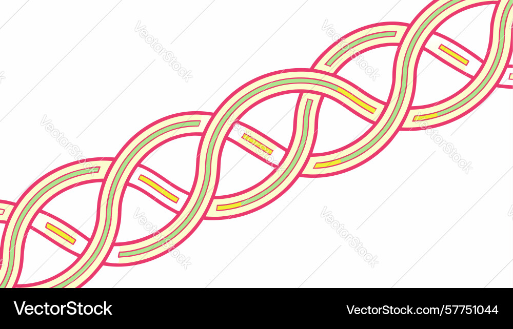 Dynamic interlocking s-shapes geometric pattern vector image