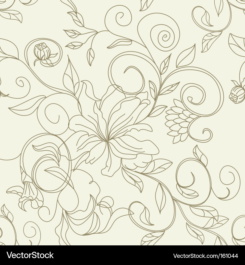 Floral Seamless Pattern vector image