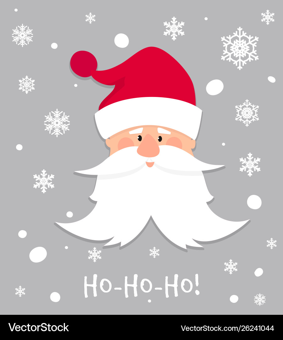 Ho-ho-ho Weihnachten Banner Cartoon santa claus Ho-ho-ho Weihnachten Banner Cartoon santa claus vektorbild