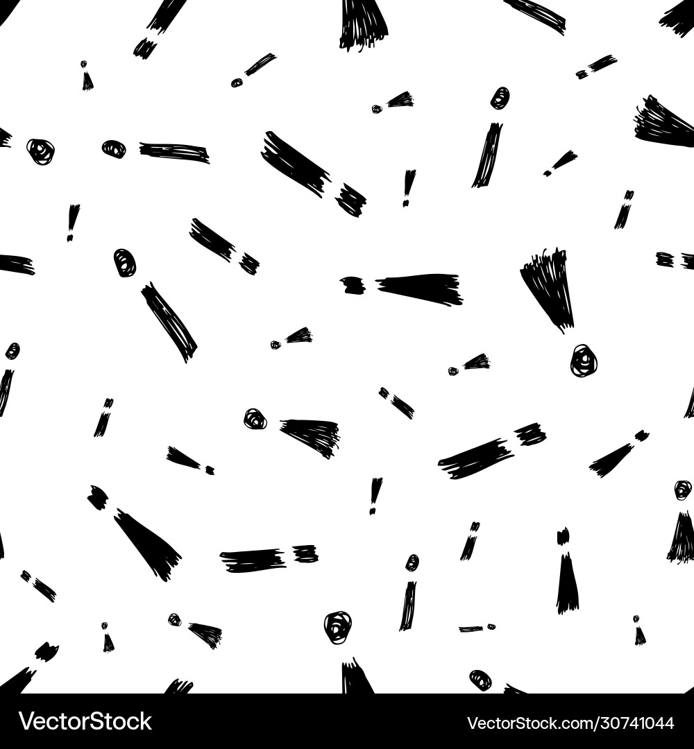 Seamless pattern with exclamation mark symbol Vector Image