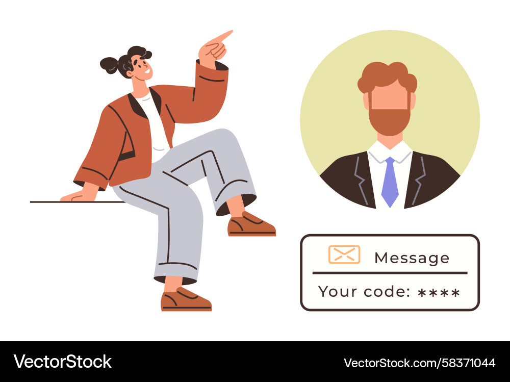 Secure Login Verification Vector Image