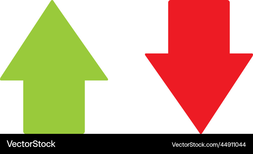 Up and Down Arrows vector image
