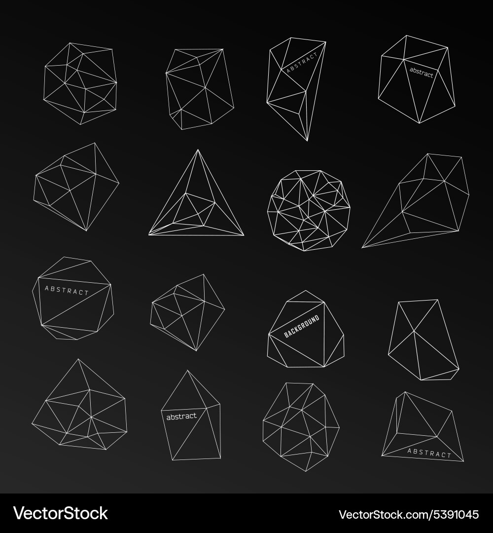Abstract modern background with polygons design vector image