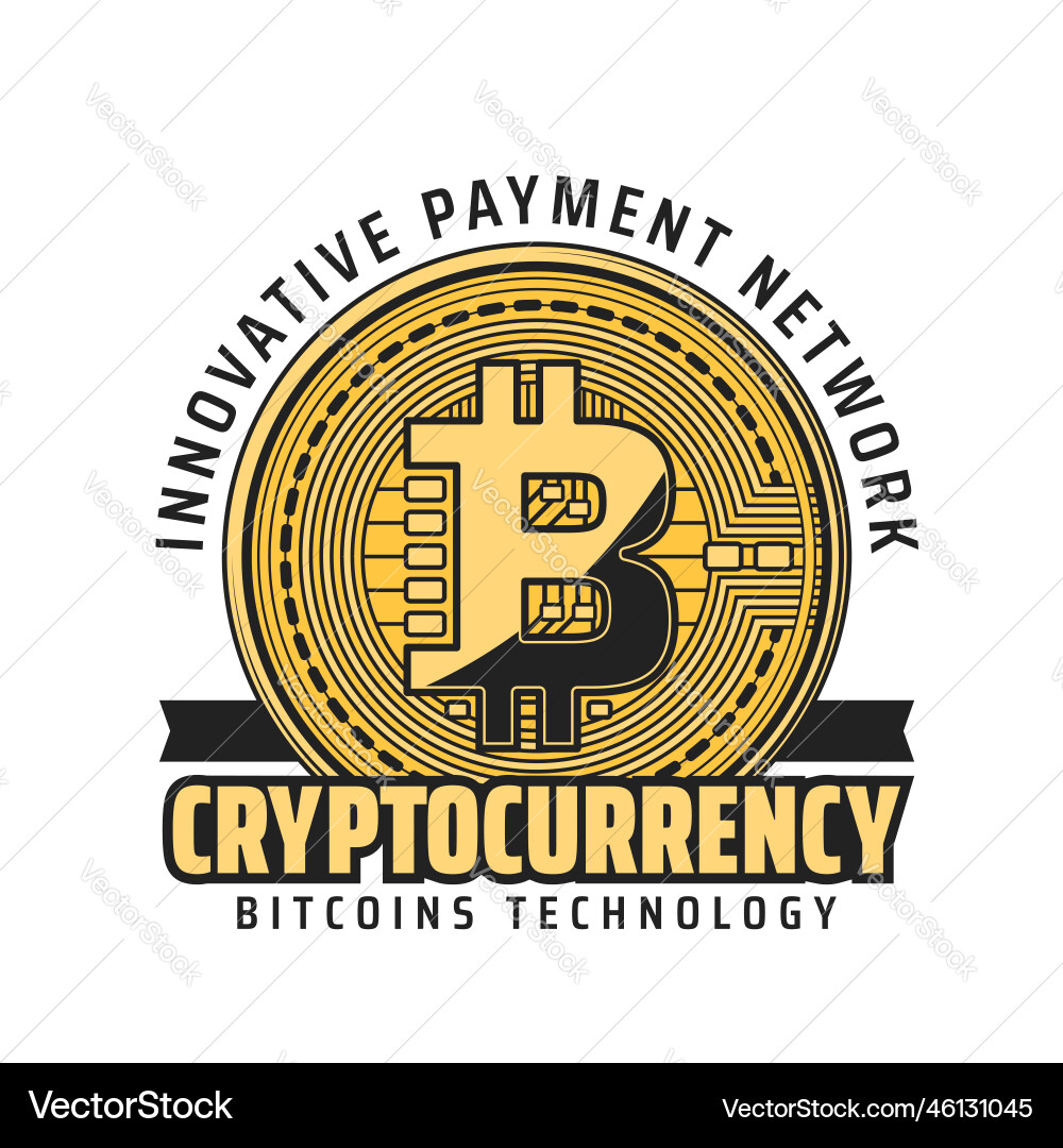 Bitcoin cryptocurrency mining and payment icon – Royalty-Free Vector |  VectorStock
