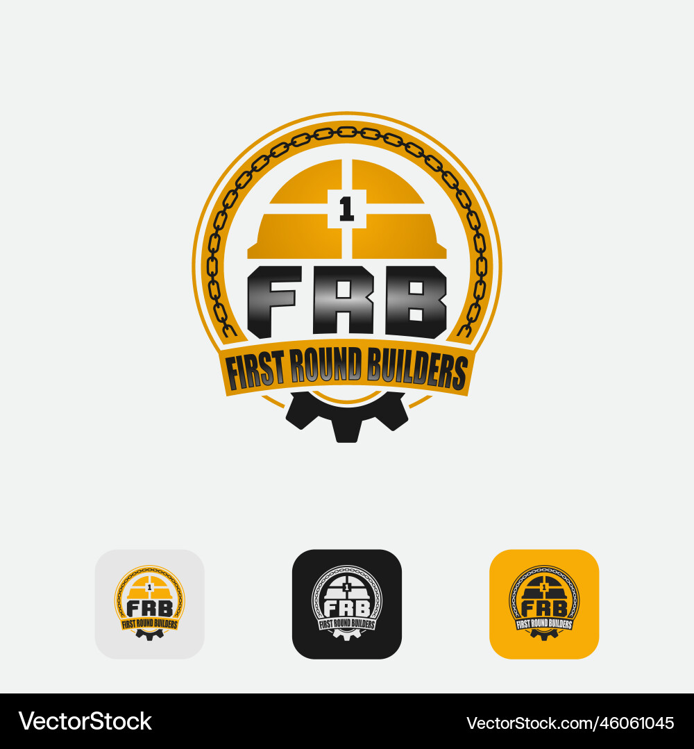 Builder logo template easy to create and suitable Vector Image