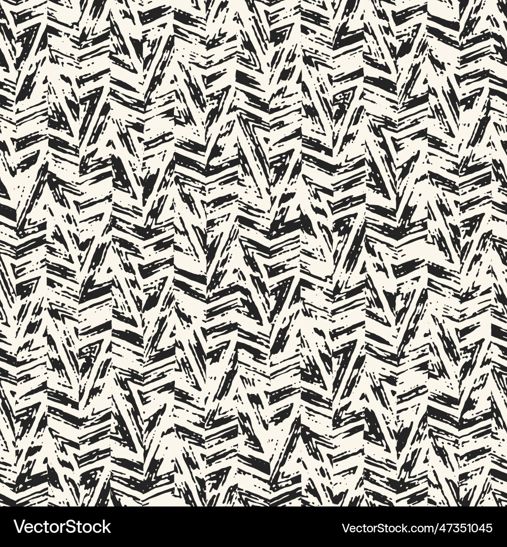 Dappled ink mottled textured zigzag pattern Dappled ink mottled textured zigzag pattern vector image