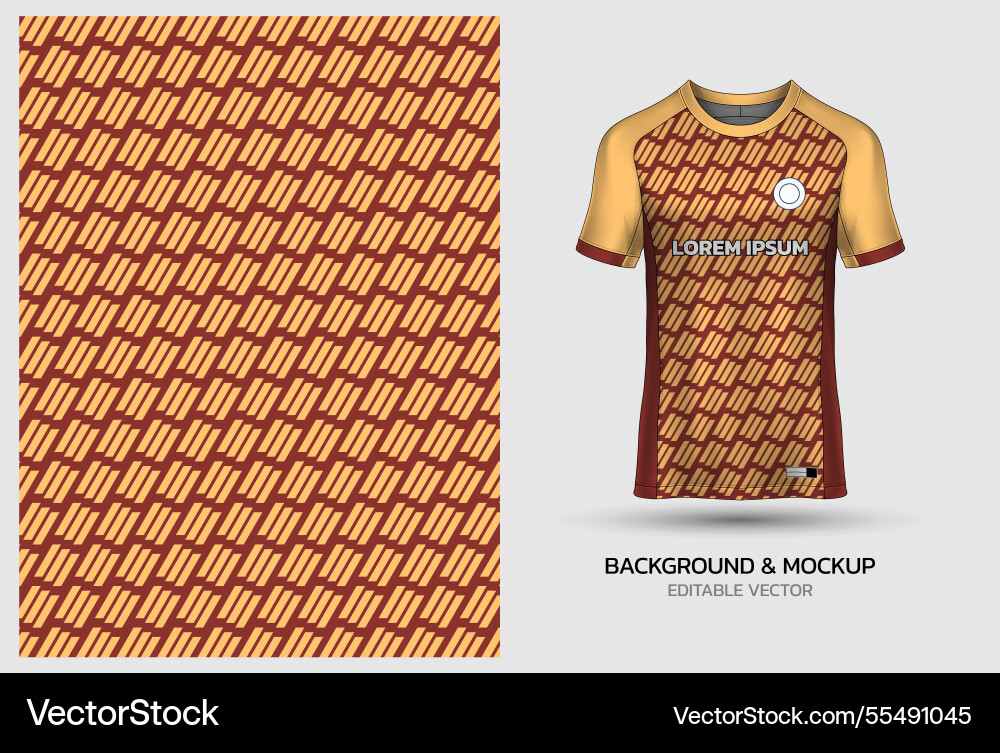 Jersey mockup and background pattern design Jersey mockup and background pattern design vector image