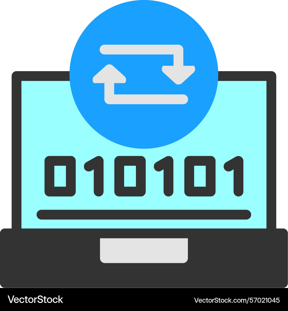 Swift sync flat style icon design Vector Image