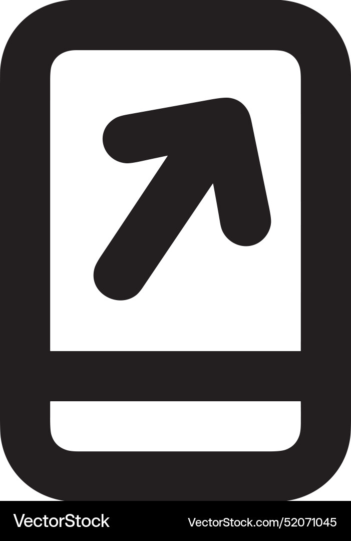 Upload outline icon symbol image Vector Image