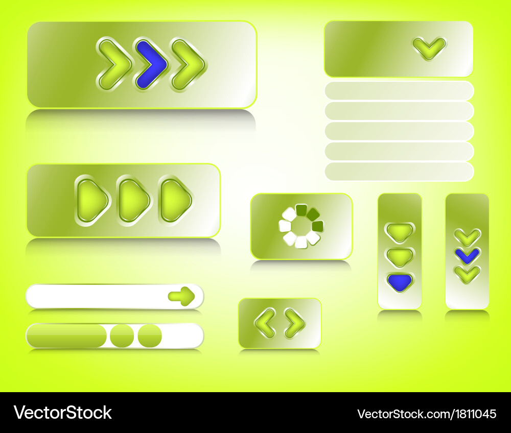 Web design elements vector image
