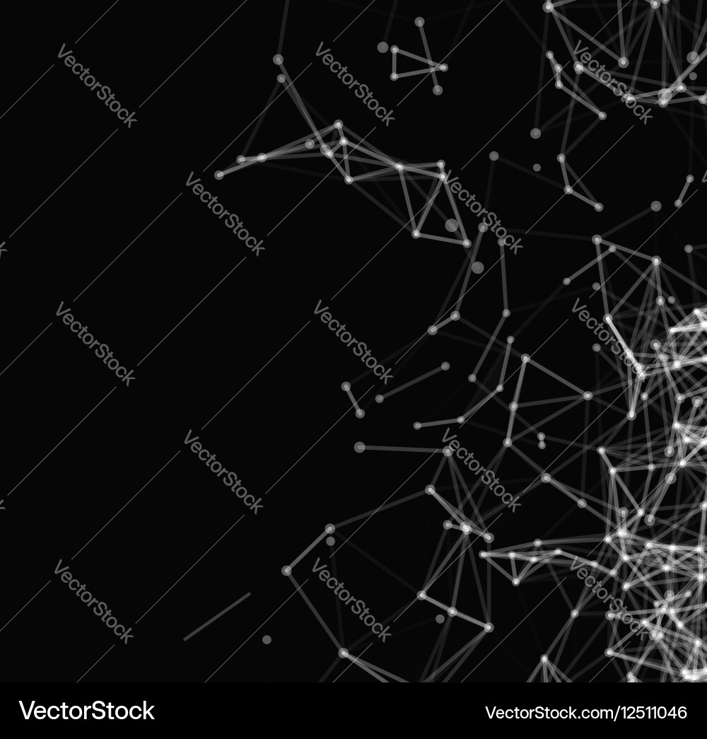 Abstract Network Data Connections Vector Image
