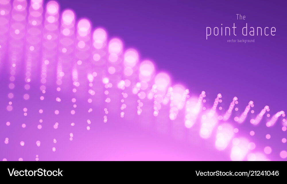Abstrakte violette Teilchenwellenpunkte Array Abstrakte violette Teilchenwellenpunkte Array vektorbild