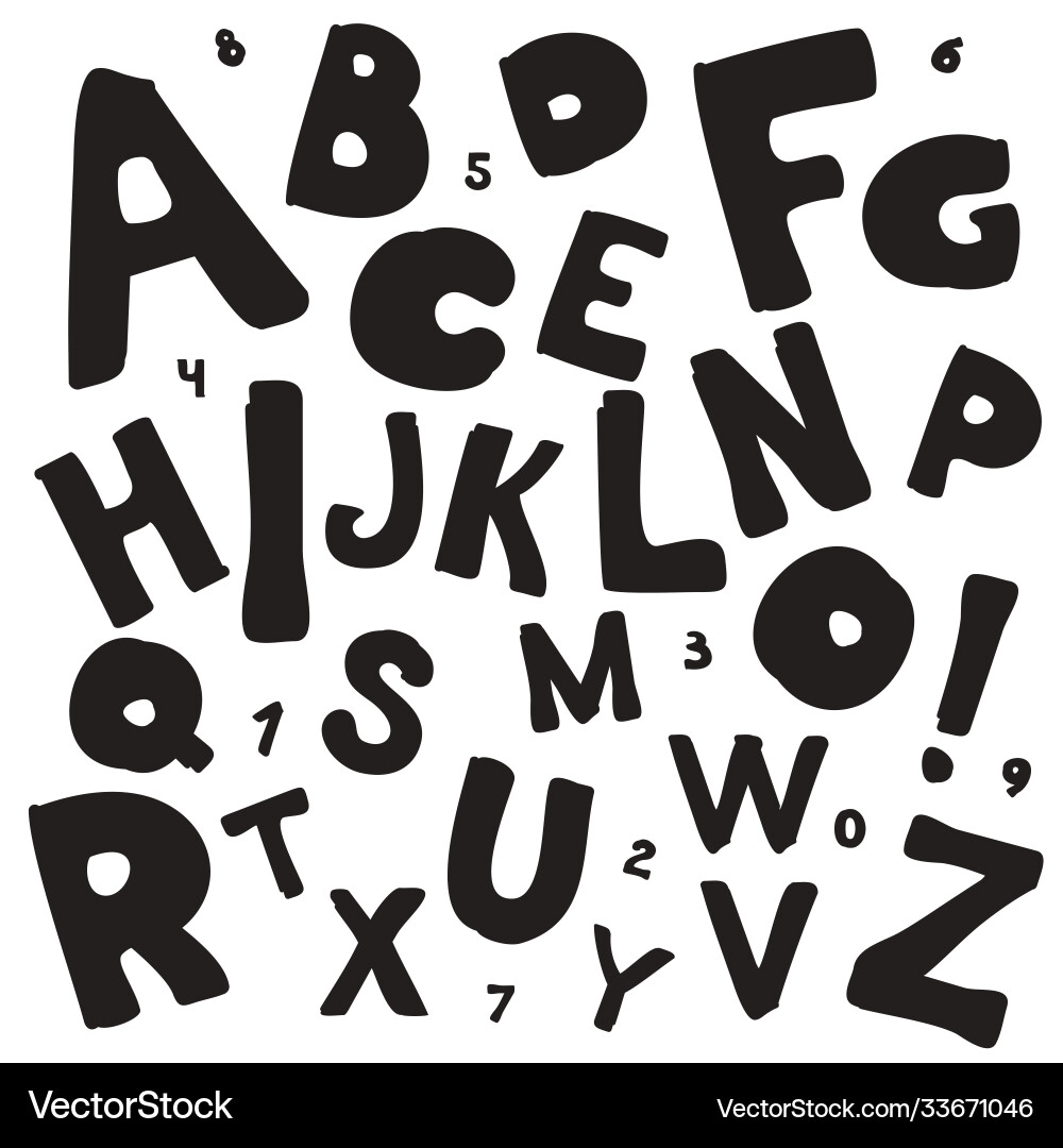Alphabet isolated pattern letters Alphabet isolated pattern letters vector image