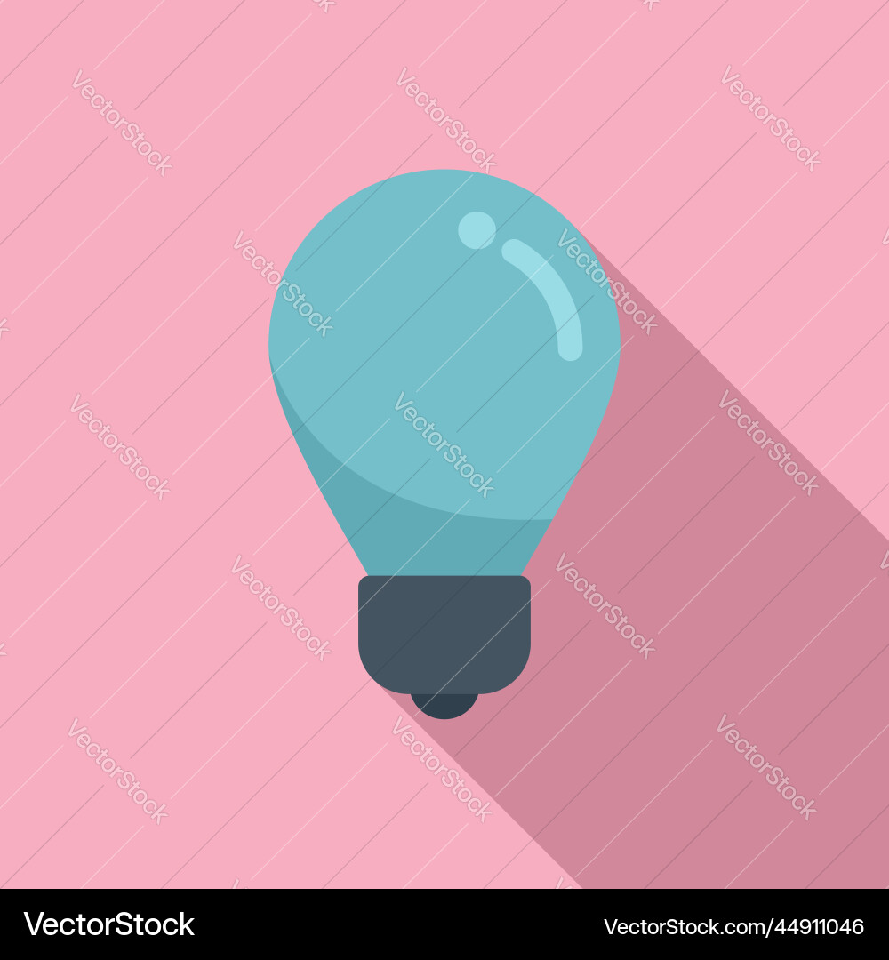 Bulb icon flat computer interface vector image