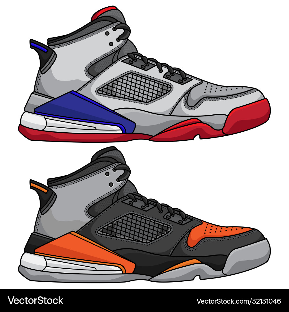 Cartoon Basketball Shoe Icon – Royalty-Free Vector | VectorStock, image size:1000x1080