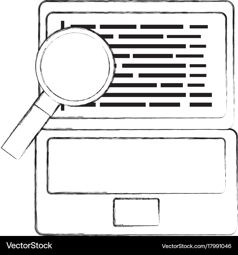 Programming code web site development laptop Vector Image