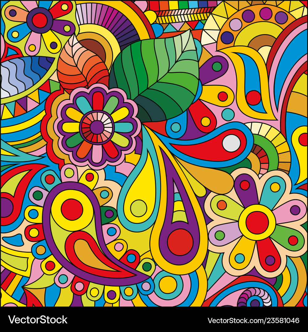Psychedelic Abstract Pattern vector image